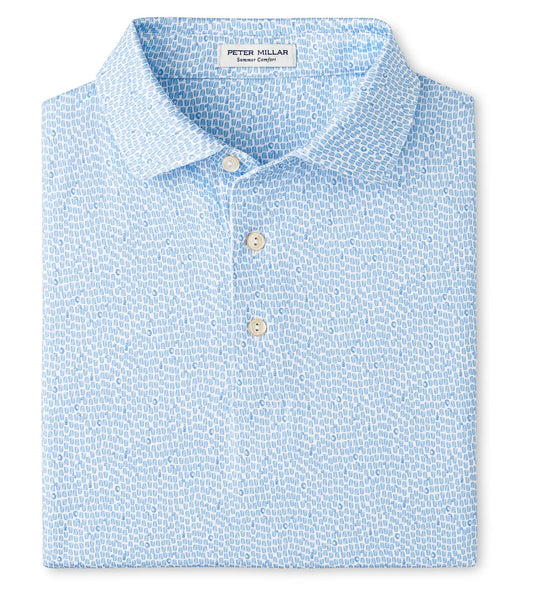 Oyster Shooter Performance Polo in White by Peter Millar