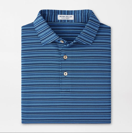 Atrium Performance Jersey Polo in Navy by Peter Millar
