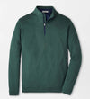 Perth Mélange Performance Quarter-Zip in Nordic Pine by Peter Millar