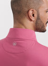 Perth Mélange Performance Quarter-Zip in Rosewood by Peter Millar