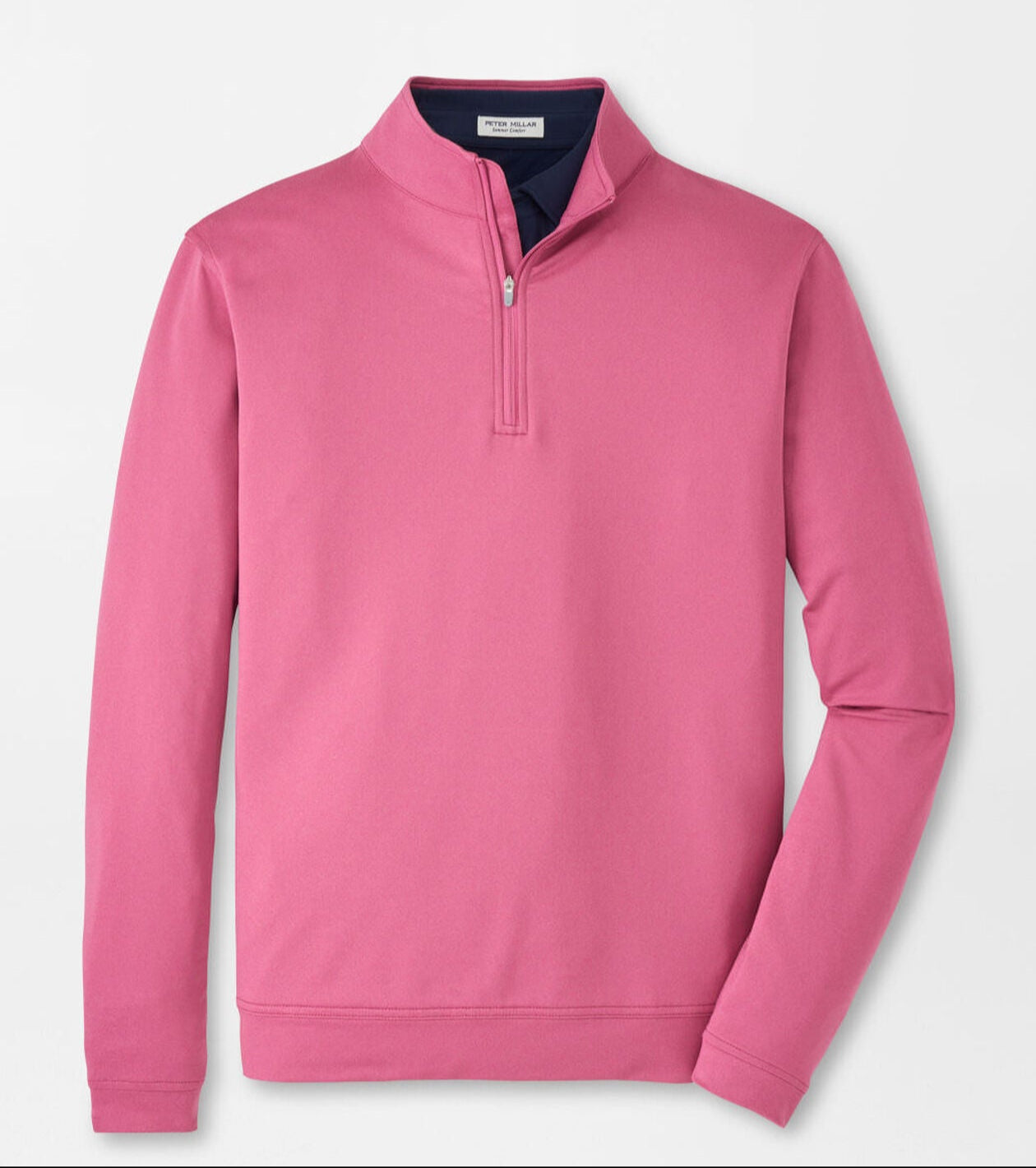 Perth Mélange Performance Quarter-Zip in Rosewood by Peter Millar