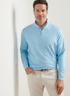 Perth Birdseye Performance Quarter-Zip in Seaport Blue by Peter Millar