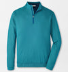 Perth Birdseye Performance Quarter-Zip in Sport Navy by Peter Millar