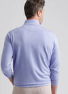 Perth Sugar Stripe Performance Quarter-Zip in Evening Tide by Peter Millar