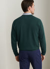 Cradle Pique Performance Crewneck Sweater in Nordic Pine by Peter Millar