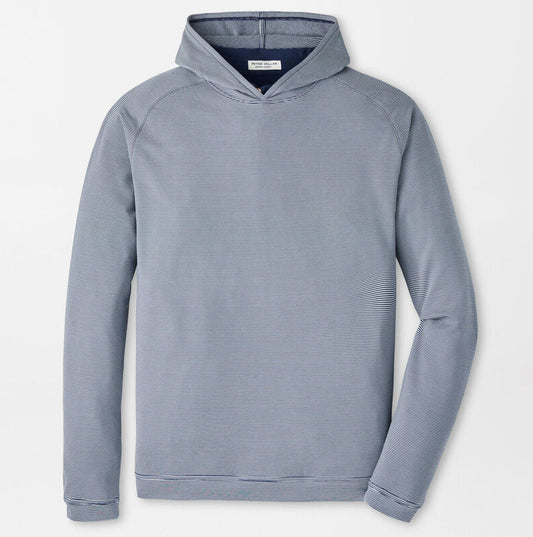 Pine Sugar Stripe Performance Hoodie in Navy by Peter Millar