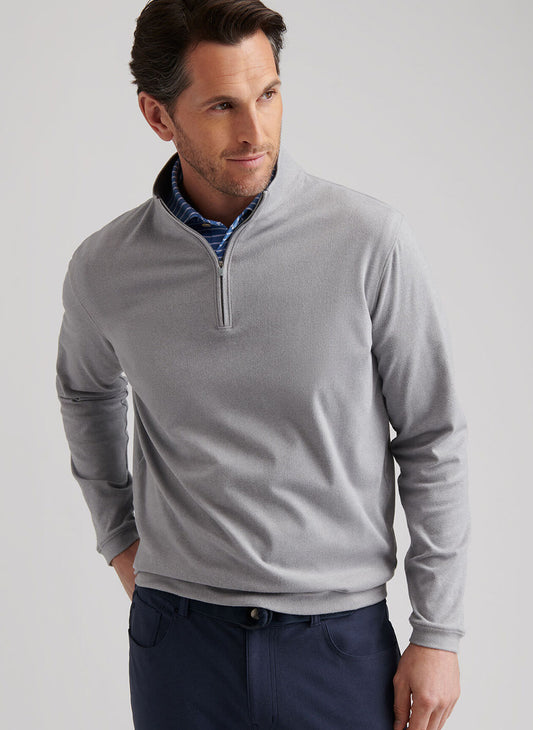 Ardent Air Performance Quarter-Zip in Gale Grey by Peter Millar