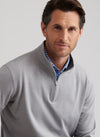 Ardent Air Performance Quarter-Zip in Gale Grey by Peter Millar