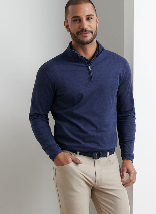 Ardent Air Performance Quarter-Zip in Navy by Peter Millar