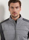 Weld Hybrid Half-Zip in Iridium/Oslo Grey by Peter Millar