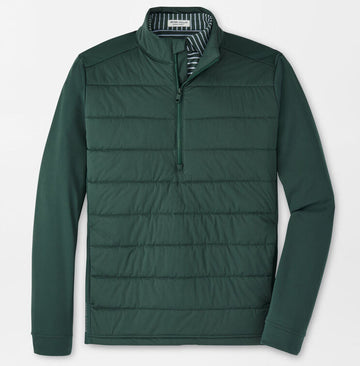 Weld Hybrid Half-Zip in Nordic Pine by Peter Millar