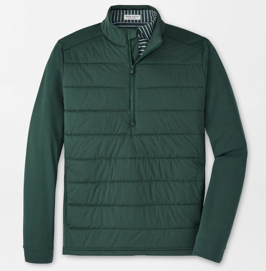 Weld Hybrid Half-Zip in Nordic Pine by Peter Millar