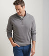 Crown Sweater Fleece Quarter-Zip in Oslo Grey by Peter Millar