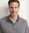 Crown Sweater Fleece Quarter-Zip in Oslo Grey by Peter Millar