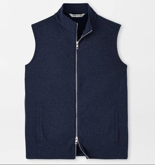 Crown Sweater Fleece Vest in Navy by Peter Millar