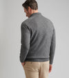 Crescent Quarter-Zip Sweater in Oslo Grey by Peter Millar