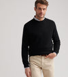 Autumn Crest Honeycomb Crewneck Sweater in Black by Peter Millar
