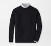 Autumn Crest Honeycomb Crewneck Sweater in Black by Peter Millar