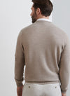 Autumn Crest Honeycomb Crewneck Sweater in Light Elm by Peter Millar
