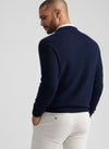 Autumn Crest Honeycomb Crewneck Sweater in Navy by Peter Millar