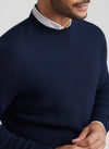 Autumn Crest Honeycomb Crewneck Sweater in Navy by Peter Millar