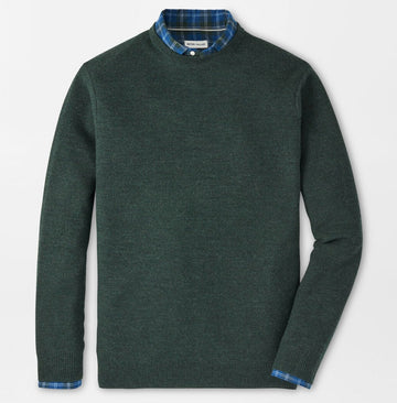 Autumn Crest Honeycomb Crewneck Sweater in Nordic Pine by Peter Millar