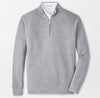 West Quarter-Zip Sweater in British Grey by Peter Millar