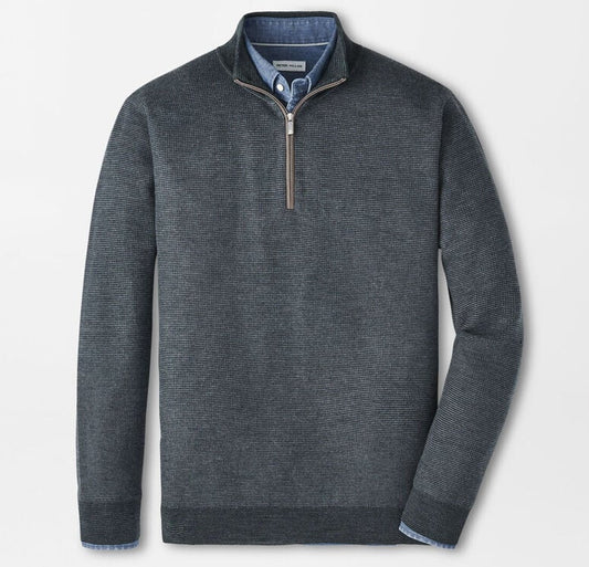 West Quarter-Zip Sweater in Deep Verdant by Peter Millar