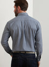 Conway Crown Lite Cotton-Stretch Sport Shirt in Gale Grey by Peter Millar