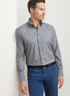 Conway Crown Lite Cotton-Stretch Sport Shirt in Poplar Brown by Peter Millar