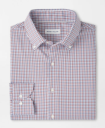 Julian Crown Lite Cotton-Stretch Sport Shirt in Navy by Peter Millar
