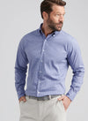 Stowe Crown Lite Cotton-Stretch Sport Shirt in Deep Violet by Peter Millar