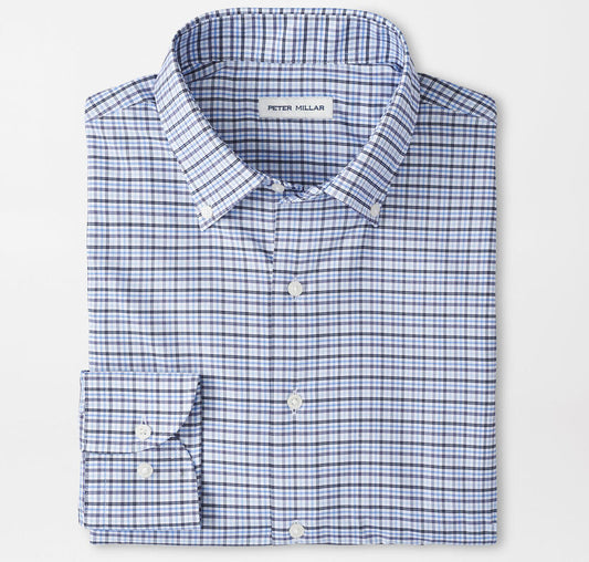 Leavenworth Performance Twill Sport Shirt in Evening Tide by Peter Millar