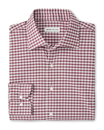 Fairbanks Performance Twill Sport Shirt in Autumn Foliage by Peter Millar