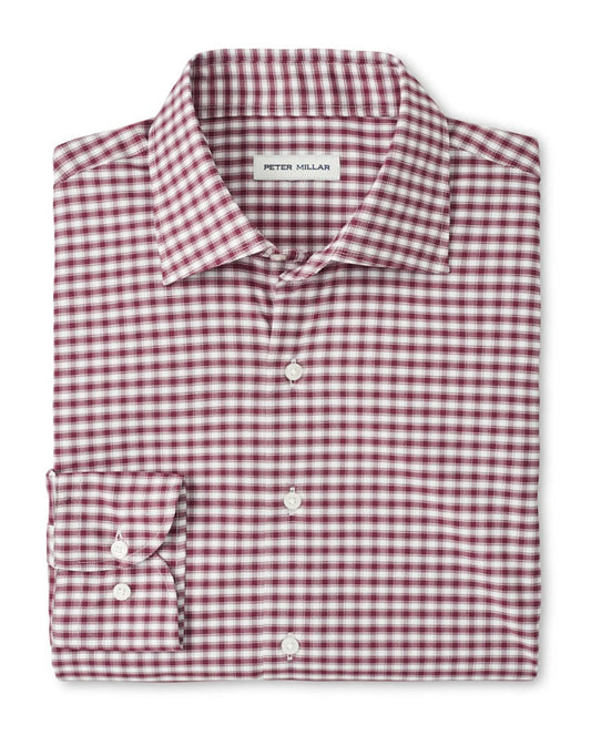 Fairbanks Performance Twill Sport Shirt in Autumn Foliage by Peter Millar