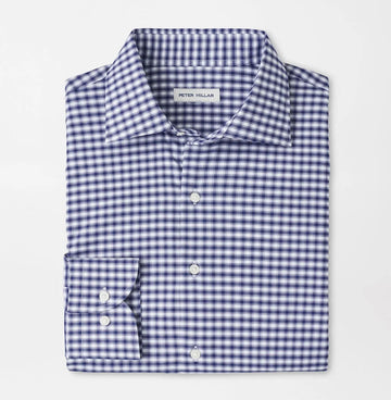 Fairbanks Performance Twill Sport Shirt in Navy by Peter Millar