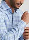 Bar Harbor Performance Flannel Sport Shirt in Ruddy Blue by Peter Millar