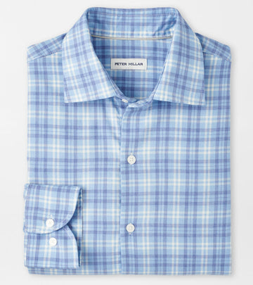 Bar Harbor Performance Flannel Sport Shirt in Ruddy Blue by Peter Millar