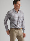Waynesville Performance Flannel Sport Shirt in Winter Ivory by Peter Millar