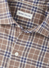 Big Bear Performance Flannel Sport Shirt in Poplar Brown by Peter Millar