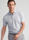 Ballad Performance Jersey Polo in Gale Grey by Peter Millar