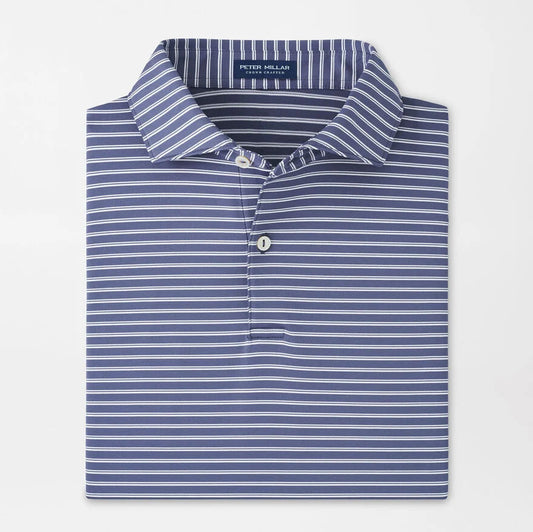 Bridge Performance Jersey Polo in Nebula Blue by Peter Millar