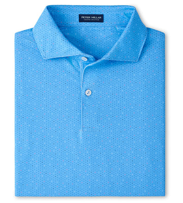 Fermata Performance Jersey Polo in Blue Topaz by Peter Millar