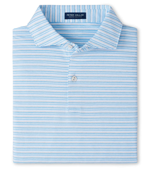 Chase Performance Jersey Polo in Blue Frost by Peter Millar