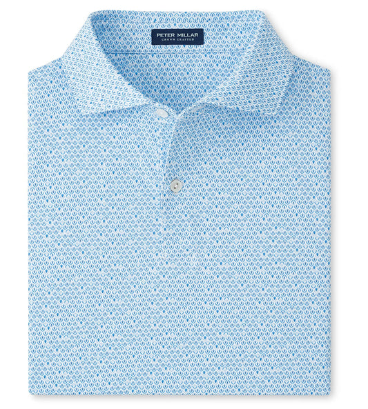Mariposa Performance Jersey Polo in White by Peter Millar