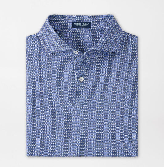 Mariposa Performance Jersey Polo in Nebula Blue by Peter Millar