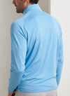 Stealth Performance Quarter-Zip in Blue Topaz by Peter Millar