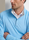 Stealth Performance Quarter-Zip in Blue Topaz by Peter Millar
