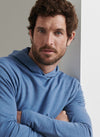 Excursionist Flex Heathered Hoodie in Lunar Blue by Peter Millar