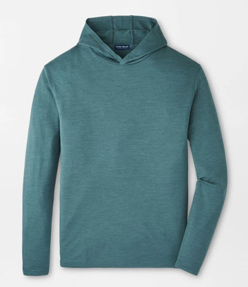 Excursionist Flex Heathered Hoodie in Sherwood by Peter Millar